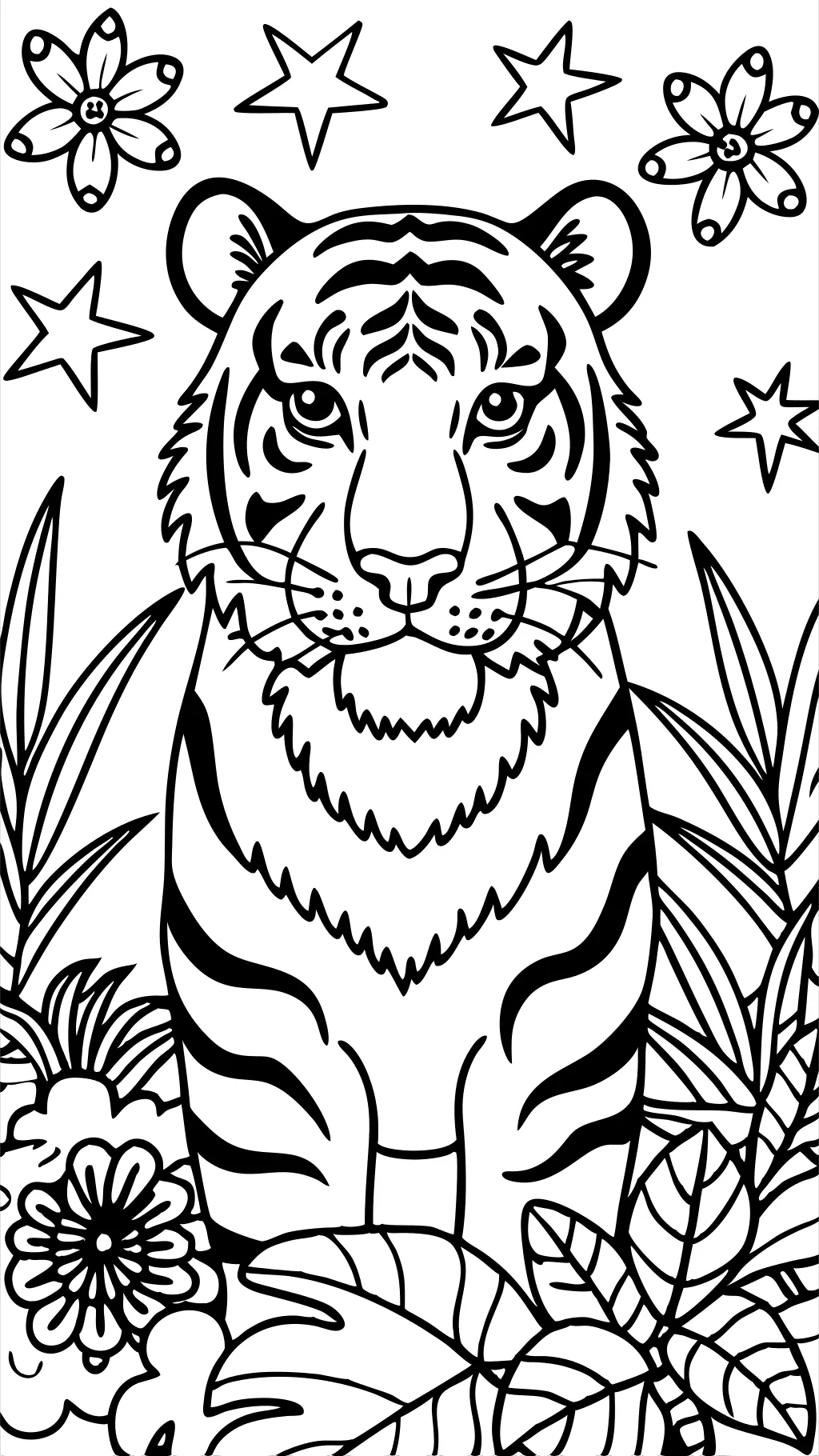 printable coloring pages tiger